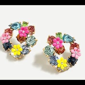 J.CREW Floral Wreath Earrings